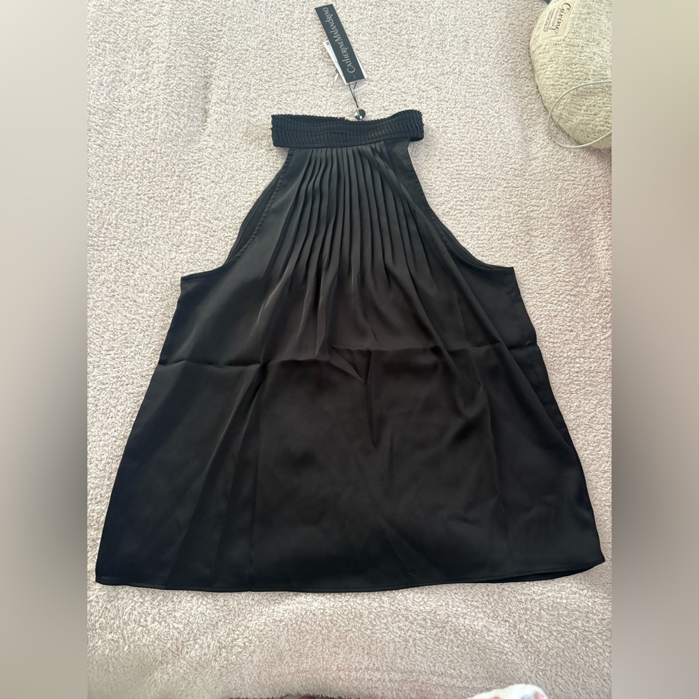 NWT black Catherine Malandrino Halter Top (Anthropologie for exposure)